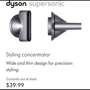 FREE SHIPPING- Dyson Styling Concentrator Supersonic hair dryer Attachment